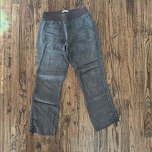 Toad & Co Lina Greige linen pants Sz. Sm